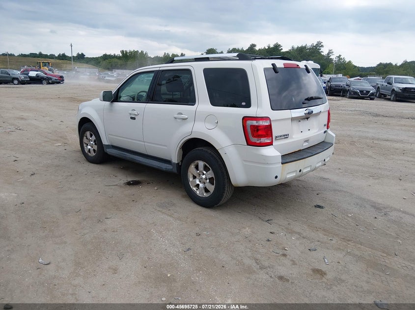 Vin: 1fmcu0eg3ckc75115, lot: 46194353, ford escape limited 20123