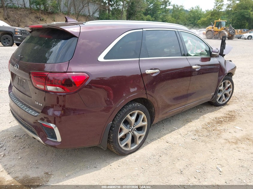 Vin: 5xypkda57kg522759, lot: 46194378, kia sorento 3.3l sx 20194