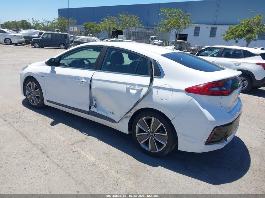 Vin: kmhc05lc1ku138394, lot: 46194414, hyundai ioniq hybrid limited 20193