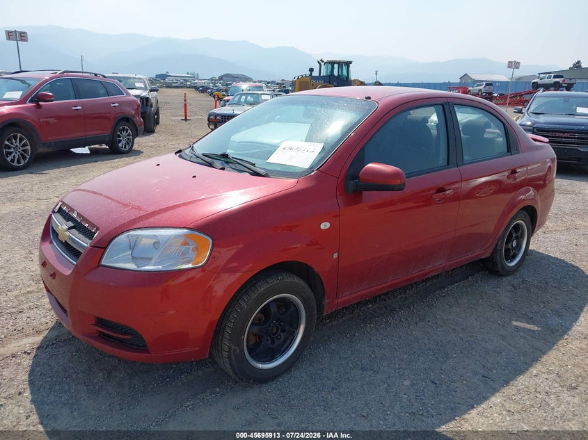 2008 CHEVROLET AVEO SEDAN 1.6L I-4 DOHC, 103HP