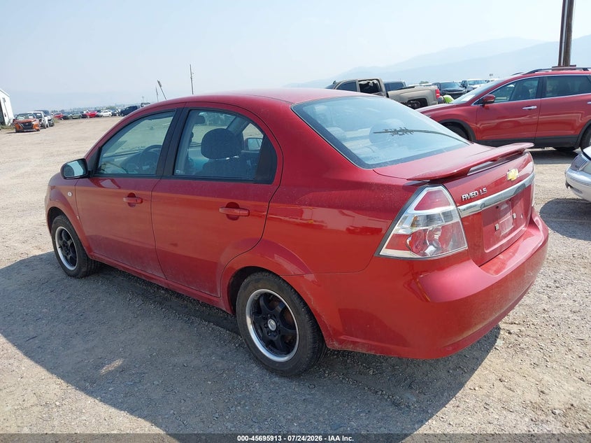 2008 CHEVROLET AVEO SEDAN 1.6L I-4 DOHC, 103HP