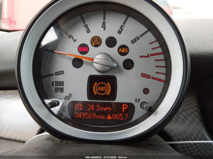 2010 Mini Cooper S VIN: WMWMF7C59ATZ71110 Lot: 45695932