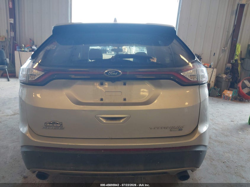 2015 Ford Edge Titanium VIN: 2FMTK4K92FBB56392 Lot: 45695942