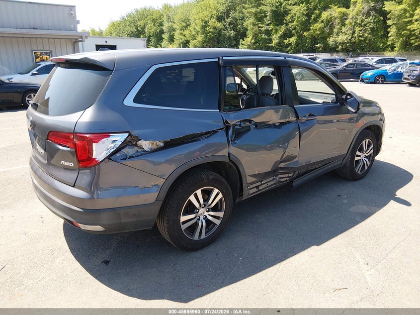 Vin: 5fnyf6h84gb005888, lot: 46194588, honda pilot ex-l 20164