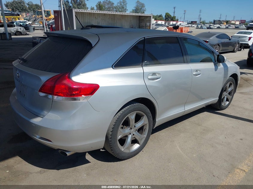Vin: 4t3zk3bb2au027246, lot: 46194590, toyota venza base v6 20104