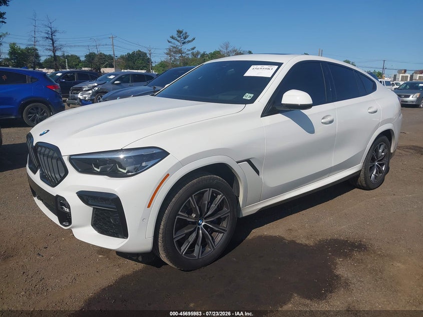 Vin: 5uxcy8c06n9k58170, lot: 46194611, bmw x6 m50i 20222