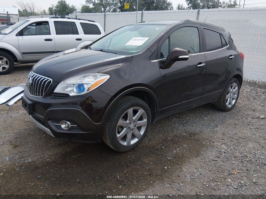Vin: kl4cjhsb0eb729631, lot: 46194621, buick encore premium 20142