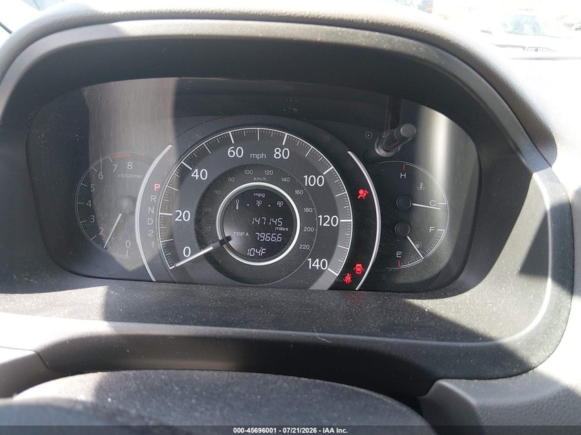 2013 Honda Cr-V Ex VIN: 5J6RM4H50DL012778 Lot: 45696001