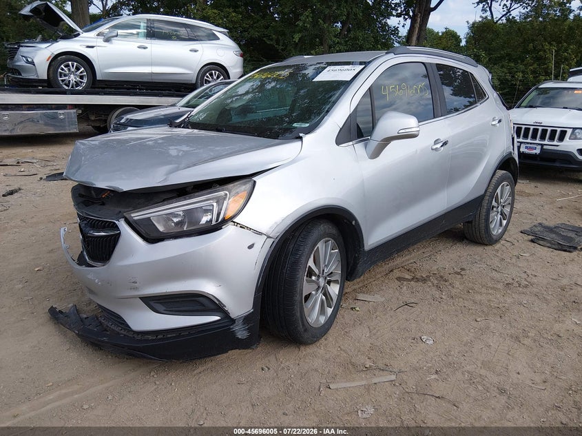 Vin: kl4cjasb0hb102164, lot: 46194633, buick encore preferred 20172