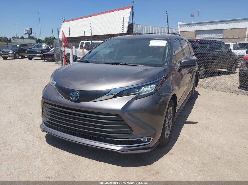 Vin: 5tdyrkec1ms016587, lot: 46194650, toyota sienna xle 20212
