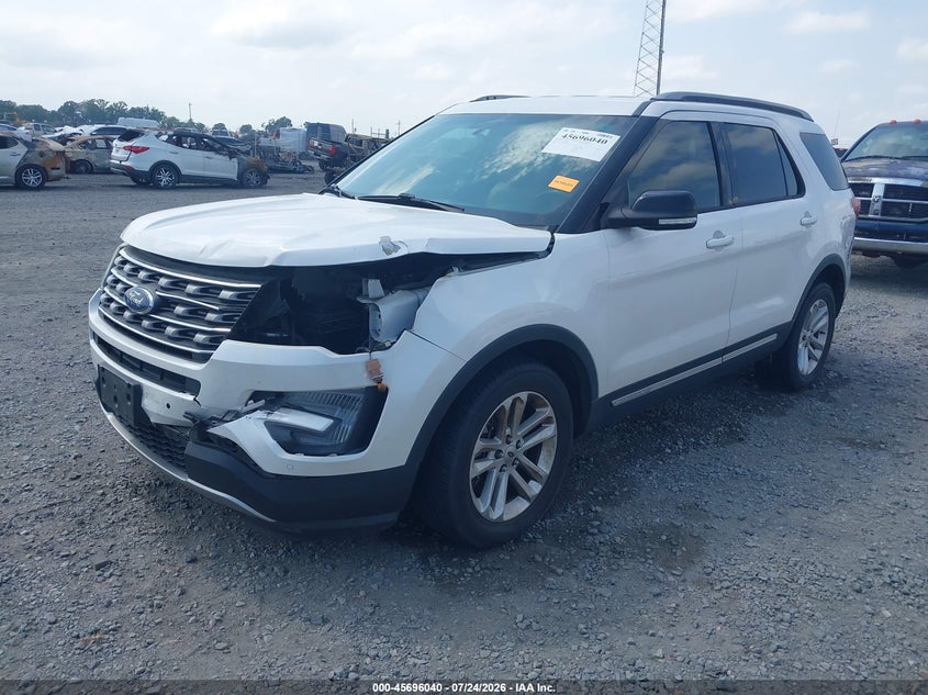 Vin: 1fm5k7d86hga73056, lot: 46194668, ford explorer xlt 20172