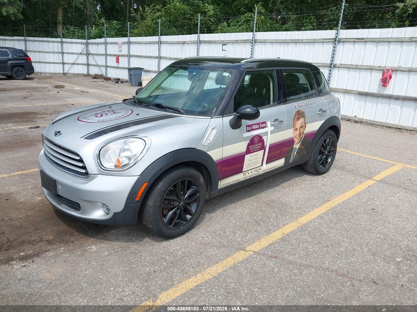 2012 Mini Cooper Countryman VIN: WMWZB3C57CWM06608 Lot: 45696103