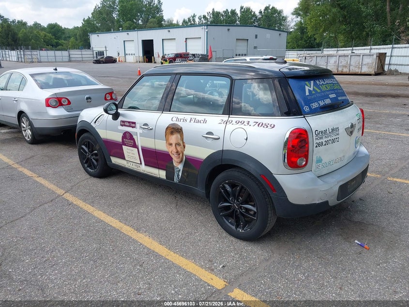 2012 Mini Cooper Countryman VIN: WMWZB3C57CWM06608 Lot: 45696103