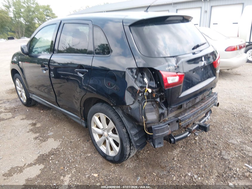 Vin: 4a4ap3au0de011150, lot: 46194733, mitsubishi outlander sport es 20133
