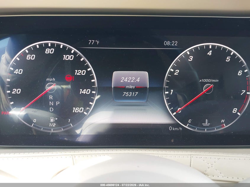 2019 Mercedes-Benz S 560 VIN: WDDUG8DB2KA425522 Lot: 45696124