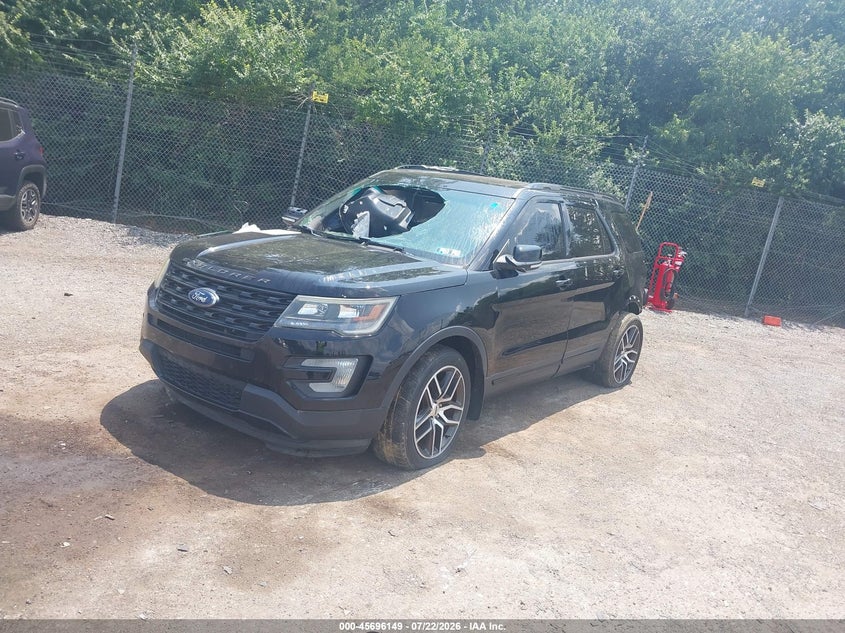 Vin: 1fm5k8gt5ggb96528, lot: 46194777, ford explorer sport 20162