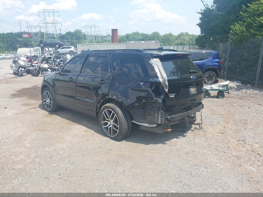 Vin: 1fm5k8gt5ggb96528, lot: 46194777, ford explorer sport 20163