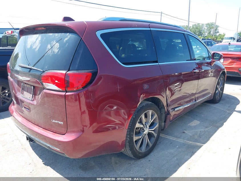 Vin: 2c4rc1gg8hr525896, lot: 46194784, chrysler pacifica limited 20174