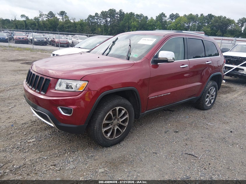 2014 Jeep Grand Cherokee, Вилучене, IAAI, VIN 1C4RJFBG3EC509698 — фото 2