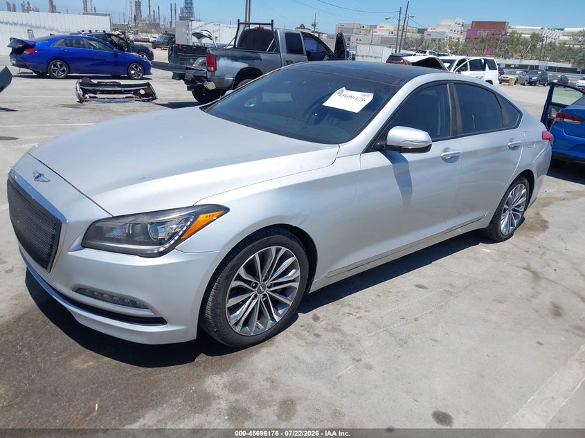 Vin: kmhgn4je6gu135502, lot: 46194804, hyundai genesis 3.8 20162