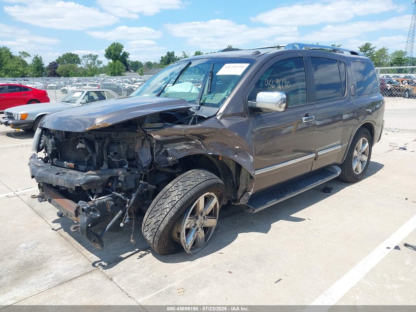 Vin: 5n1ba0nf9en601559, lot: 46194818, nissan armada platinum 20142