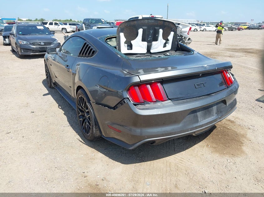 Vin: 1fa6p8cf5h5329480, lot: 46194889, ford mustang gt premium 20173