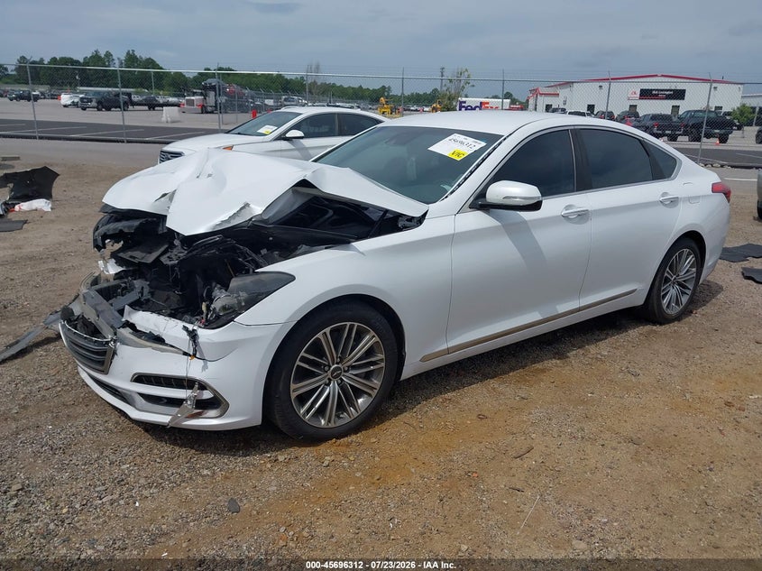 Vin: kmhgn4je3ju285106, lot: 46194940, genesis g80 3.8 20182