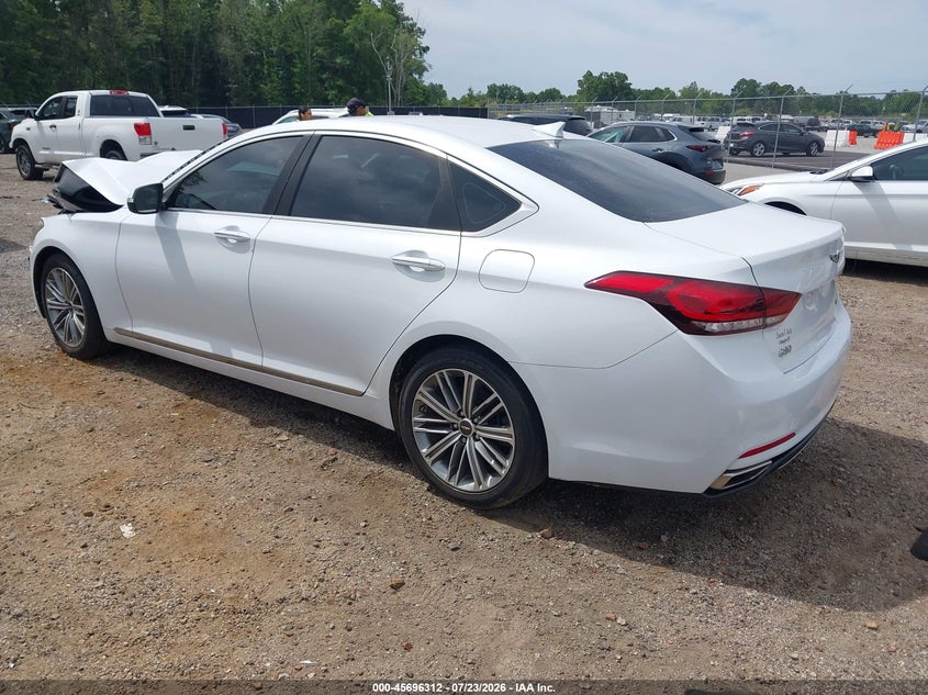 Vin: kmhgn4je3ju285106, lot: 46194940, genesis g80 3.8 20183