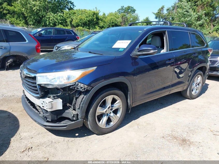 Vin: 5tddkrfh8es031899, lot: 46194952, toyota highlander limited platinum v6 20142
