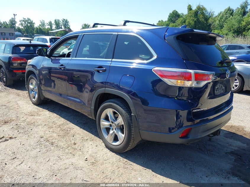 Vin: 5tddkrfh8es031899, lot: 46194952, toyota highlander limited platinum v6 20143