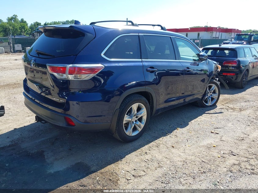 Vin: 5tddkrfh8es031899, lot: 46194952, toyota highlander limited platinum v6 20144
