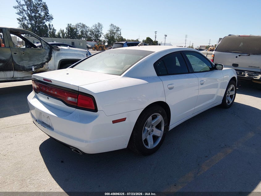 Vin: 2c3cdxat5ch287763, lot: 46194953, dodge charger police 20124
