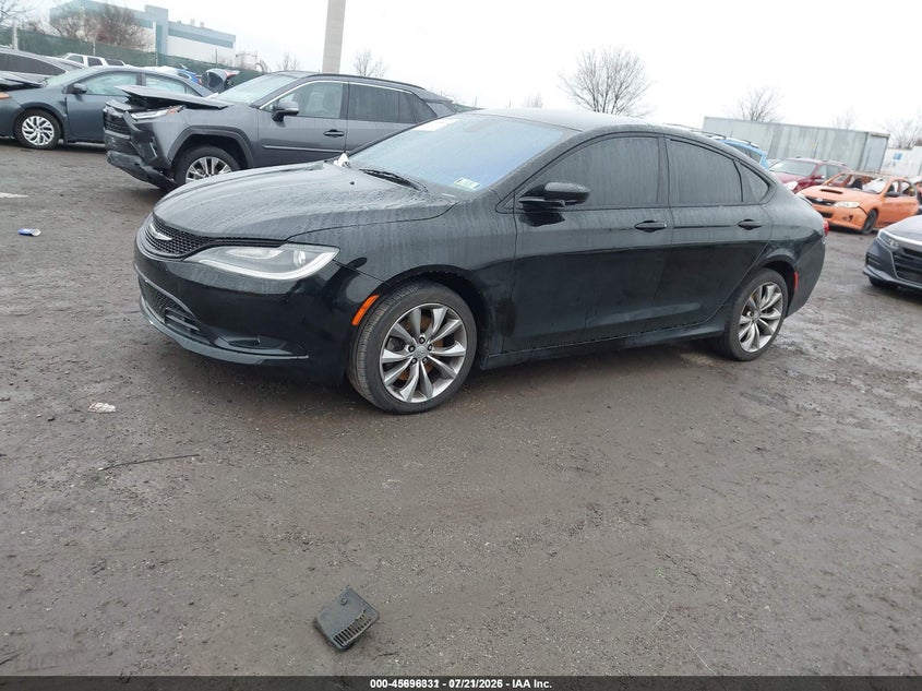 2015 Chrysler 200, Перёд и зад, IAAI, VIN 1C3CCCBG3FN517745 — фото 2