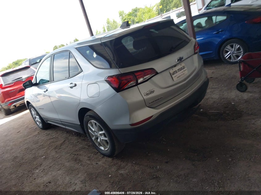 Vin: 3gnaxhevxns144486, lot: 46195034, chevrolet equinox fwd ls 20223
