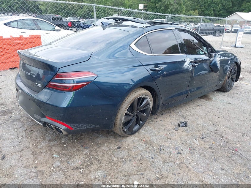 Vin: kmtg34ta7pu104412, lot: 46195036, genesis g70 2.0t rwd 20234
