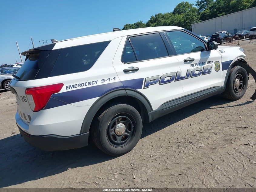 Vin: 1fm5k8ab8mgc24110, lot: 46195044, ford police interceptor utility 20214