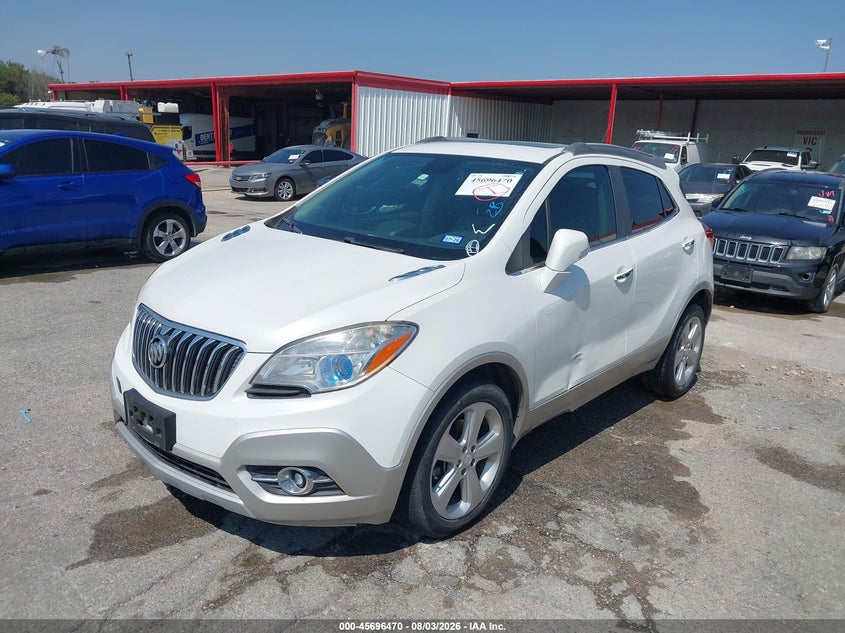 Vin: kl4cjcsb5fb075293, lot: 46195098, buick encore leather 20152