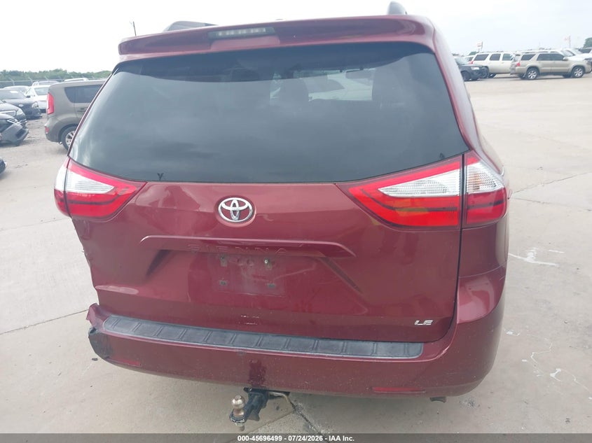 2017 TOYOTA SIENNA VAN 3.5L V-6 DI, DOHC, VVT, 296HP