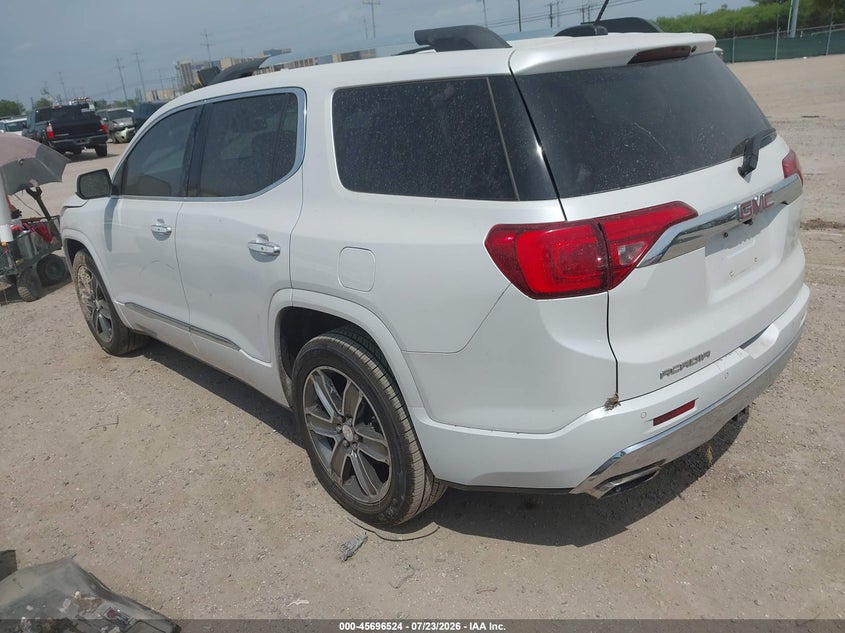 Vin: 1gkknplsxhz240832, lot: 46195152, gmc acadia denali 20173