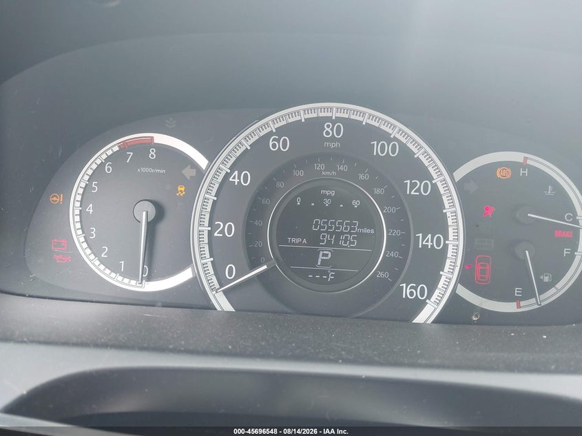 2014 HONDA ACCORD SEDAN 2.4L I-4 DI, DOHC, VVT, 185HP