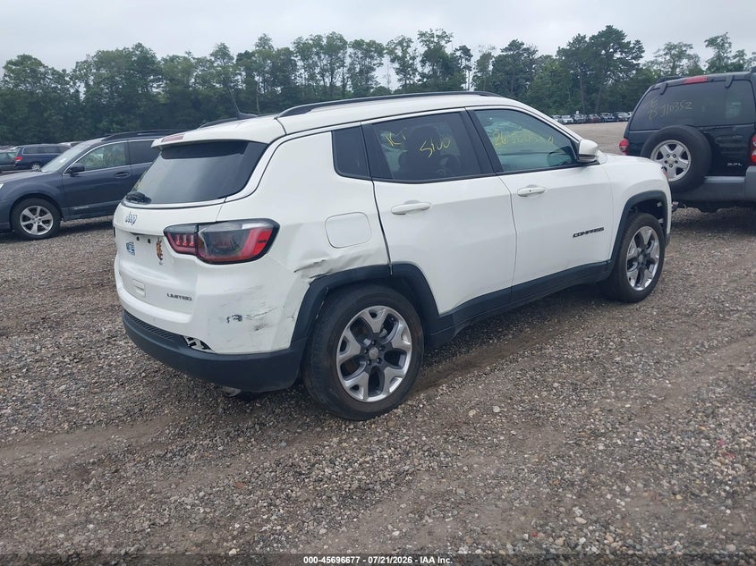 Vin: 3c4njccb0mt522377, lot: 46195305, jeep compass limited fwd 20214