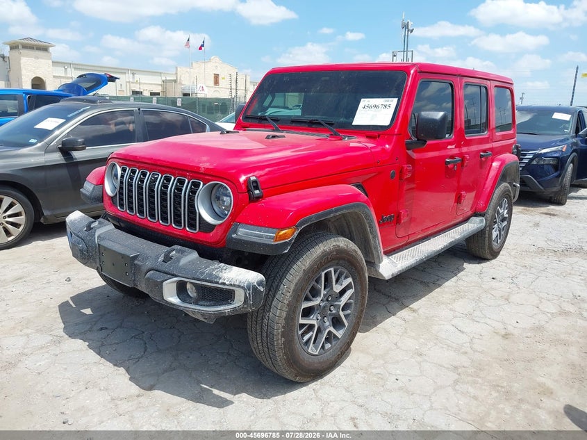 Vin: 1c4pjxen2sw634158, lot: 46195413, jeep wrangler 4-door sahara 4x4 20252