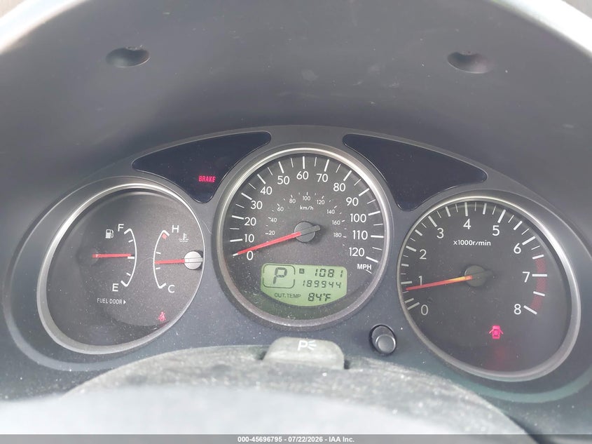 2007 SUBARU FORESTER auction photo 7
