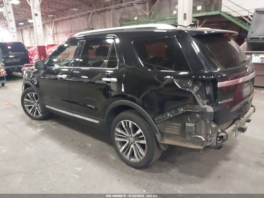 Vin: 1fm5k8ht7hgd21884, lot: 46195446, ford explorer platinum 20173