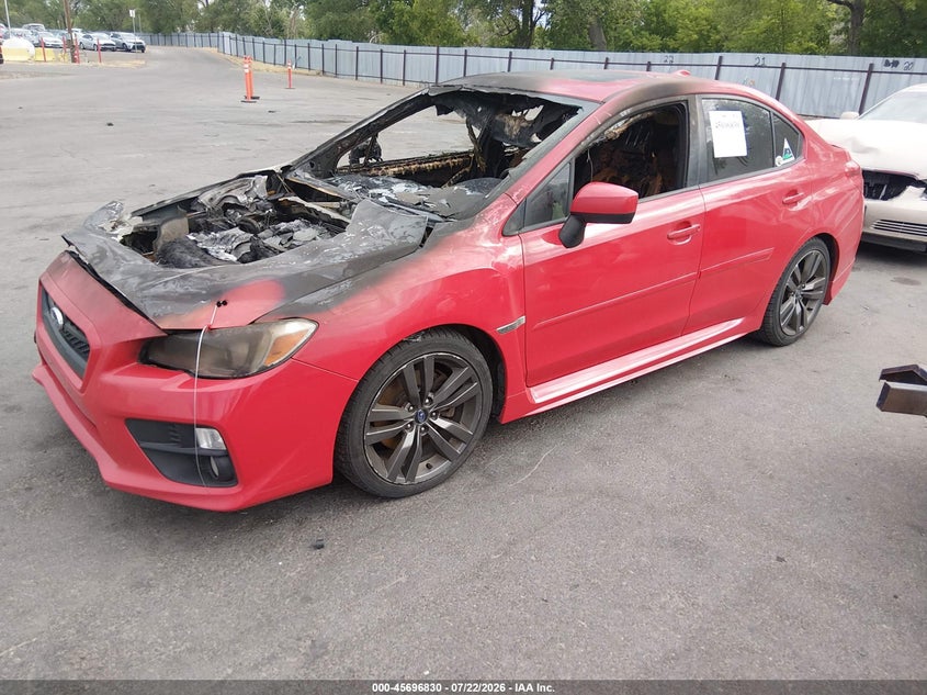 Vin: jf1va1e66g9826563, lot: 46195458, subaru wrx premium 20162