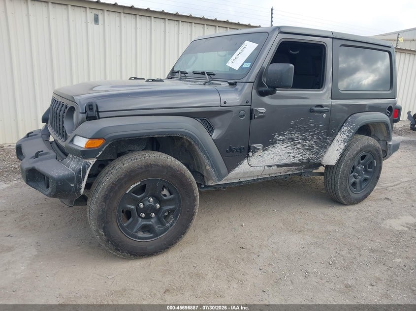 Vin: 1c4pjxan5sw620177, lot: 46195515, jeep wrangler 2-door sport 4x4 20252