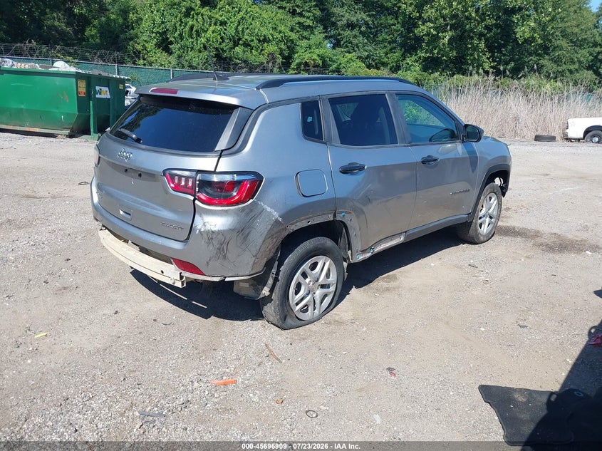 Vin: 3c4njdab4jt177004, lot: 46195537, jeep compass sport 4x4 20184