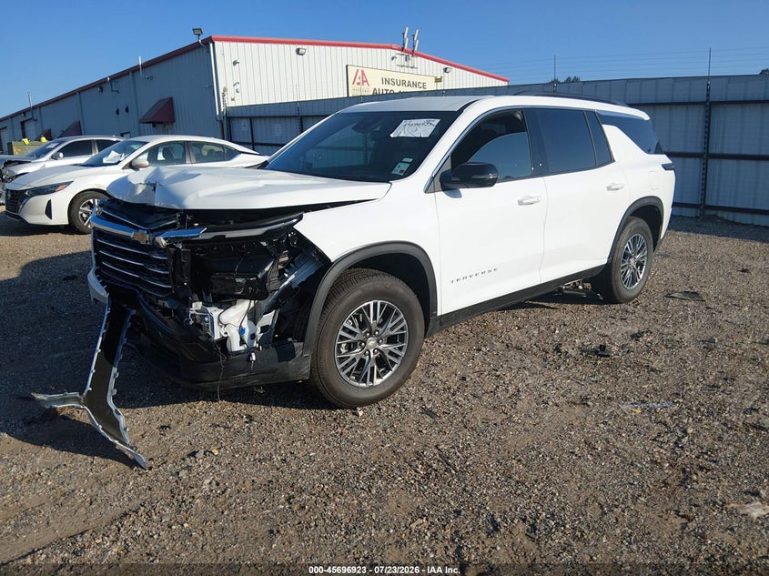 Vin: 1gnevgks5tj356304, lot: 46195551, chevrolet traverse awd lt 20262