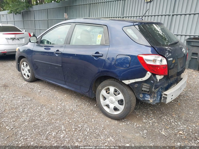 Vin: 2t1ku4ee9ac254483, lot: 46195553, toyota matrix 20103