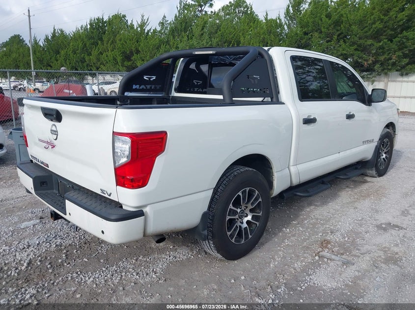 Vin: 1n6aa1ef5pn115031, lot: 46195593, nissan titan sv 4x2 20234